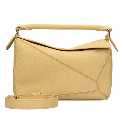 Loewe Puzzle Bag Shoulder Leather Yellow